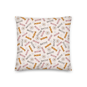 Halloween Candy and Misty Rose Premium Pillow