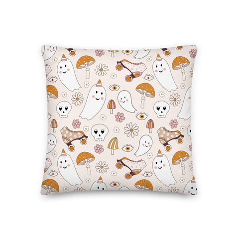 Mushy Ghosts w/ Daisies Premium Pillow