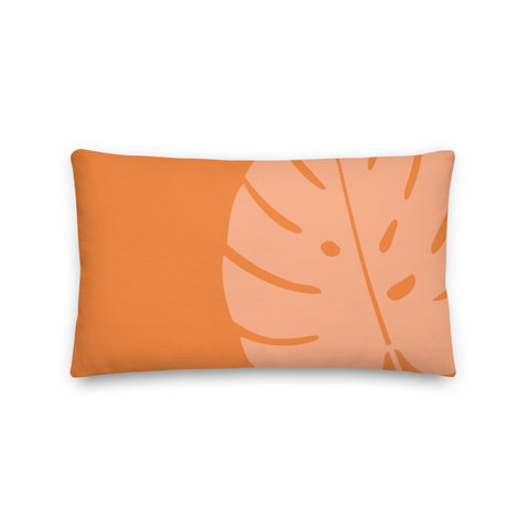 Orangecicle Monstera Premium Pillow