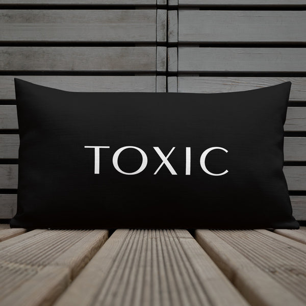 Toxic Black and White Premium Pillow