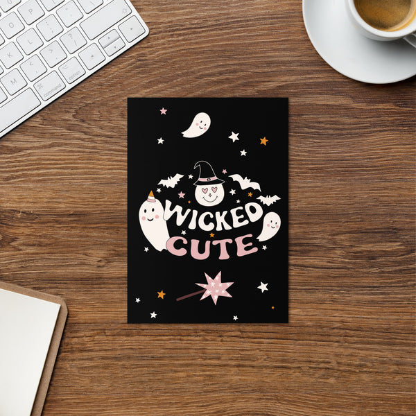 Wicked Cute 5" x 7" Greeting card